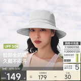 蕉下（beneunder）遮阳帽子女透气渔夫帽防晒帽钓鱼帽防泼水户外AS713浅炭灰