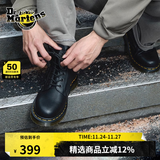 马丁博士（Dr.Martens）939男女冬百搭软皮黑色工装靴中帮马丁靴 黑色 36