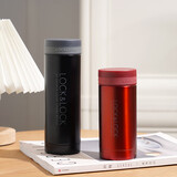 乐扣乐扣（LOCK&LOCK）不锈钢纤巧便携保温茶水杯车载商务男女保温杯子300ml黑色LHC561