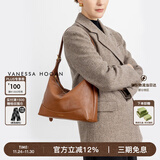 VANESSA HOGAN【张雅钦同款】VH女包欣冉hobo包头层植鞣牛皮质感斜挎腋下单肩包