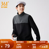 361°运动卫衣男2025年冬季加绒开衫摇粒绒保暖立领户外拉链套头卫衣女 【男款】超级黑/静谧灰 4XL