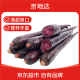 京地达山东帝王系紫色胡萝卜净重3斤单果10g+鲜甜多汁源头直发包邮