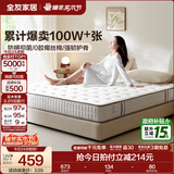 全友家居天然椰棕独立弹簧床垫席梦思床垫子1.8x2米乳胶床垫软硬适中 【小薄垫 | 高箱床标配】床垫（15cm厚） 1.5x2米