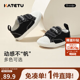 卡特兔宝宝学步鞋秋季童鞋幼儿园室内鞋女童帆布机能鞋男童布鞋X1CJ011