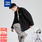 唐狮秋冬季新款男士外套男衣多穿潮流摇粒绒抓绒衣男夹克男 黑色 L