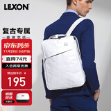 乐上（LEXON）双肩包14英寸笔记本电脑包书包泰维克纸环保旅行包时尚背包白色