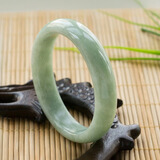 可辰玉手镯浅绿飘花贵州翠玉镯子旺夫手镯送女友送妈妈生日礼物
