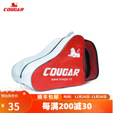 美洲狮轮滑鞋背包单肩包 红色