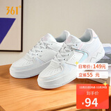 361°运动女鞋秋冬季学生复古厚底增高小白休闲板鞋子女682116601F-8