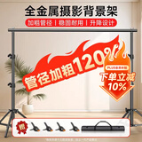 贝阳（beiyang）2.7*3米摄影背景架绿幕抠像拍照龙门背景布支架合金影棚器材专用直播绿幕+背景架服装证件照架子