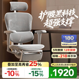Ergonor保友金豪b雄鹰 人体工学椅 电脑椅 电竞椅办公椅子可躺老板椅 【金豪b雄鹰X】银白网+躺舒宝