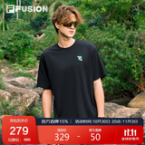 FILA FUSION斐乐潮牌章昊同款短袖T恤2025夏情侣宽松纯棉凉感t恤上衣