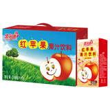 惠尔康红苹果果汁饮料老款怀旧苹果汁饮品清甜清爽解腻248ml*24盒整箱 248ml*24盒红苹果饮料