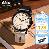 迪士尼（Disney）手表男初高中学生个性复古帆布带石英表青少年防水手表MK-12149M