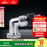 九牧（JOMOO）干湿两用通用方形地漏防臭地漏芯 卫生间下水洗衣机地漏三通接头 洗衣机地漏接头