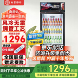 白雪雅竹大容量饮料柜商用冰柜直冷藏展示柜酒水柜纯风冷无霜保鲜柜超市玻璃门冰箱立式啤酒柜 单门下机【风冷无霜】600*540*1950mm