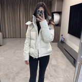 LULUWunder Puff 五格加厚服运动休闲可拆卸夹克外套女 五格骨白色服 均码 4码  建议100-120斤