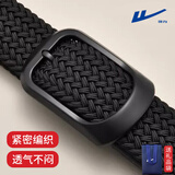 回力皮带男士帆布腰带免打孔战术弹力编织腰带男女潮流松紧百搭裤腰带