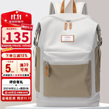 第九城（V.NINE）双肩包女士防泼水旅行背包大容量电脑包高中生大学生上课书包男孩