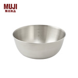 无印良品（MUJI）  不锈钢 盆 餐具 家用揉面盆洗菜发面盆  和面盆 料理盆 银色 XL 直径28*高11.5cm