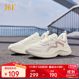 361°运动鞋女秋冬季防泼水通勤休闲厚底回弹健身跑步鞋子682232233-1