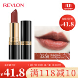 露华浓（Revlon）丽采保湿滋润唇膏女士哑光黑管口红女士不掉色美妆化妆品女彩妆 325#铁锈红（奶油质地）
