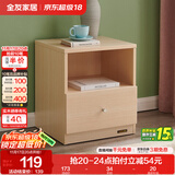 全友家居【床头柜合集】卧室储物柜子客厅收纳边角柜KD（需自行安装） 106302K-2单床头柜*1