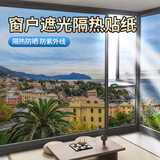 金隆兴防晒隔热膜窗户遮光玻璃贴纸单向透视贴膜防窥隐私黑银0.5*2米