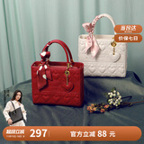 纽芝兰（NUCELLE）戴妃包包女2025手提婚包大容量单肩斜挎包生日情人节礼物送老婆