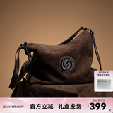 JellyToyboy包包女包JTB漫游包新款小众斜挎单肩包大容量通勤斜挎包 深咖色