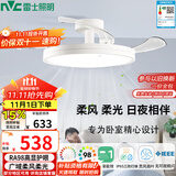 雷士（NVC）LED照明枕边风风扇灯北欧餐厅卧室三防一体1级能效42寸48瓦包安装