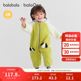 巴拉巴拉婴儿连体衣秋冬装宝宝外出抱衣爬服2025保暖绒感萌趣209425120201