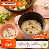 酷彩（Le Creuset）进口珐琅锅铸铁18/20cm焖煮锅 饭釜 汤锅炖锅煲汤煮粥家用微压锅 大号焖煮锅雪纺粉 20cm