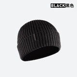 迪卡侬针织帽荒野探险保暖时尚护耳冷帽徒步滑雪跑步骑行黑4717206