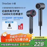 小适11万转高速电吹风机家用风筒高浓度负离子护发大风力速干降噪无刷电吹风送女友/家人礼物A18-GY 