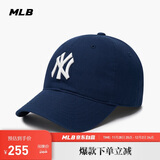 MLB帽子男女情侣棒球帽软顶鸭舌帽秋冬运动帽四季3ACP6601N-50NYS-F