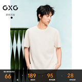 GXG男装 双色肌理面料短袖T恤男士上衣 24年夏季