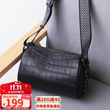 viney牛皮包包女包斜挎枕头包妈妈包中年单肩包生日礼物轻奢送女友老婆