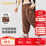 巴拉巴拉童装儿童长裤男童女童宝宝束脚裤子秋冬宽松百搭休闲裤 咖啡50893 130 cm