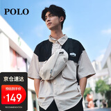POLO胸包男士斜挎包男大容量单肩包轻便iPad包运动腰包生日礼物送男友