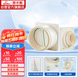 潜水艇（Submarine）E160-A100厨房卫生间排风扇止逆阀防味阀防烟宝套装 一厨一卫标配