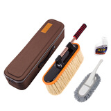 亦叶   擦车掸子除尘扫灰神器蜡刷子汽车用清洁清洗用品工具洗车拖把 米线掸子+收纳箱+掸子蜡+小掸子