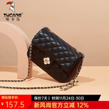 啄木鸟（TUCANO）包包女款2025年单肩包小香风菱格链条斜挎包实用生日礼物送女友