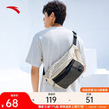 安踏运动潮流斜挎包情侣胸包休闲腰包男女学生通勤包时尚单肩包