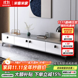 米客米家（MIKEMIJIA）电视柜现代简约小户型客厅落地储物柜轻奢电视机柜子茶几组合家具 店长推荐四柜门+灰色180CM 整装（师傅上门）