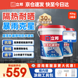 防水涂料屋顶楼顶防水材料屋顶补漏防水胶补漏王 白色隔热20KG*2