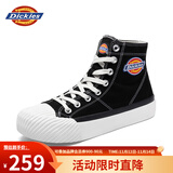 Dickies高帮帆布鞋情侣鞋女鞋休闲鞋 黑色【男女款】运动鞋码 40