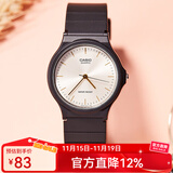 卡西欧手表 学生运动简约石英小黑表 休闲指针防水初高中生手表七夕礼物 MQ-24-7E2