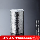 容山堂茗趣锡罐纯锡茶叶罐手工金属普洱茶储存罐密封罐便携小号旅行茶具 手工锤目纯锡罐-迷你款 20克