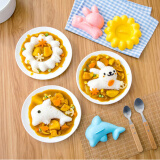 兔子海豚花米饭饭团模具便当寿司DIY可爱动物造型表情模具4件套